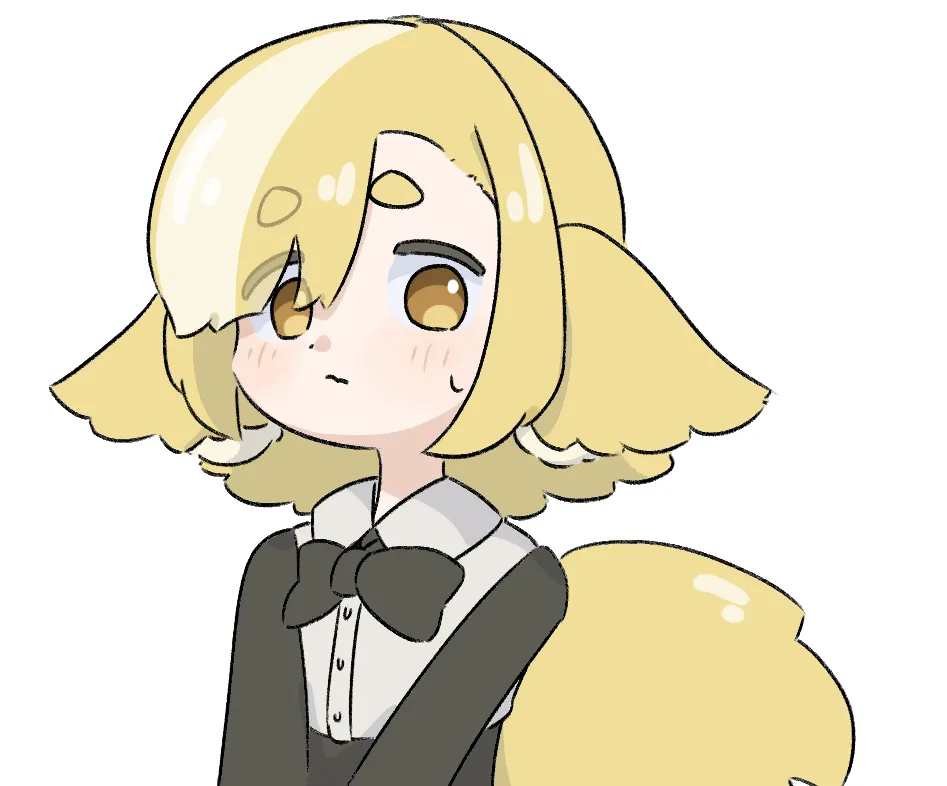 金髪の女の子のイラスト